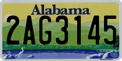 AL license plate 2AG3145