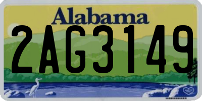 AL license plate 2AG3149