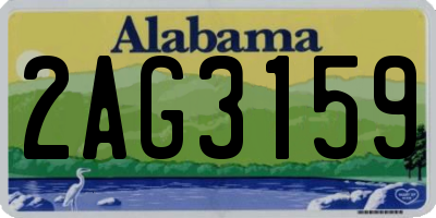 AL license plate 2AG3159