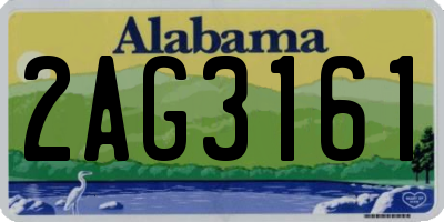 AL license plate 2AG3161