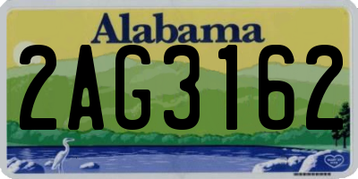AL license plate 2AG3162