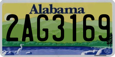 AL license plate 2AG3169