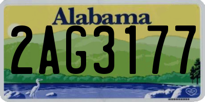 AL license plate 2AG3177