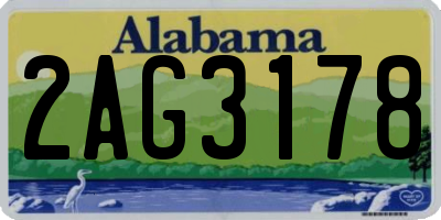 AL license plate 2AG3178