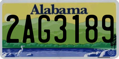 AL license plate 2AG3189