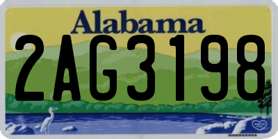 AL license plate 2AG3198