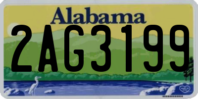 AL license plate 2AG3199