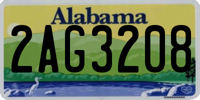AL license plate 2AG3208