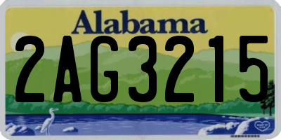 AL license plate 2AG3215