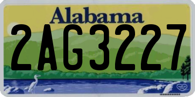 AL license plate 2AG3227