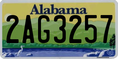 AL license plate 2AG3257