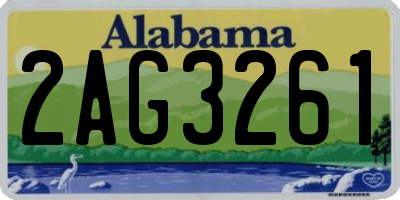AL license plate 2AG3261