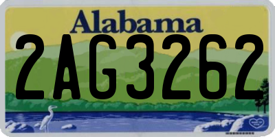AL license plate 2AG3262