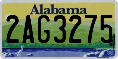 AL license plate 2AG3275