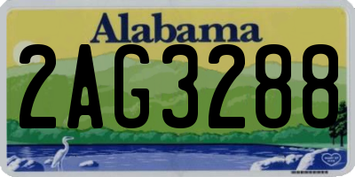 AL license plate 2AG3288