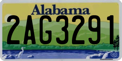 AL license plate 2AG3291