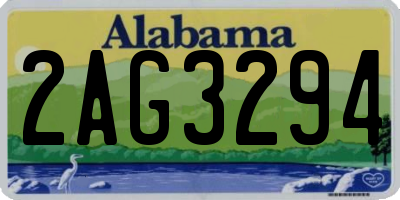 AL license plate 2AG3294