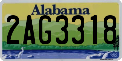 AL license plate 2AG3318