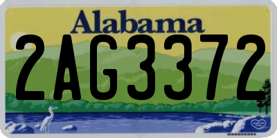 AL license plate 2AG3372
