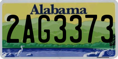 AL license plate 2AG3373