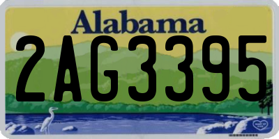 AL license plate 2AG3395