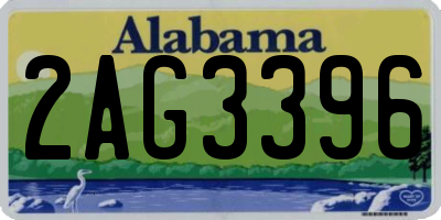 AL license plate 2AG3396