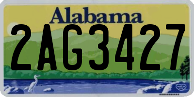 AL license plate 2AG3427