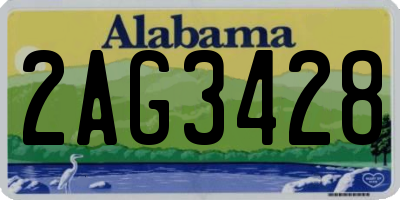 AL license plate 2AG3428