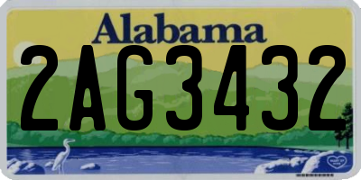 AL license plate 2AG3432