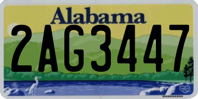 AL license plate 2AG3447