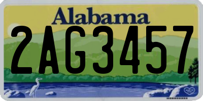 AL license plate 2AG3457