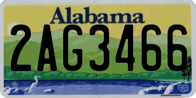 AL license plate 2AG3466