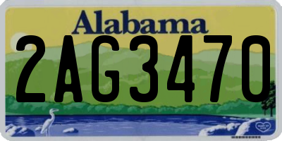 AL license plate 2AG3470