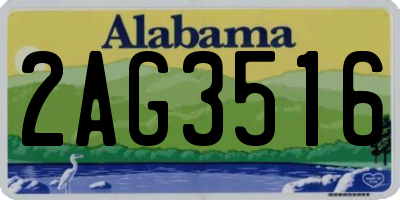 AL license plate 2AG3516