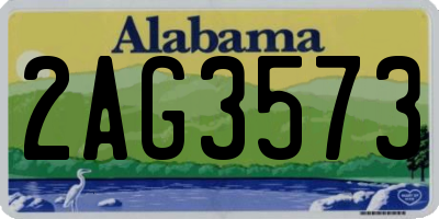 AL license plate 2AG3573