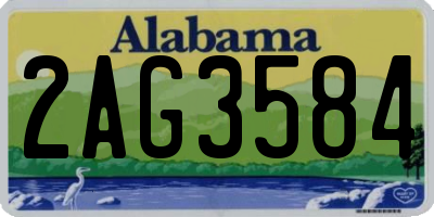 AL license plate 2AG3584