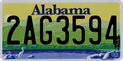 AL license plate 2AG3594