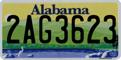 AL license plate 2AG3623