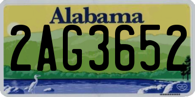 AL license plate 2AG3652
