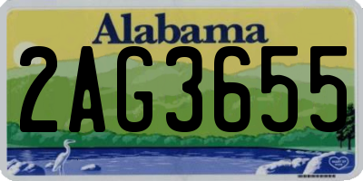 AL license plate 2AG3655