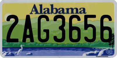 AL license plate 2AG3656