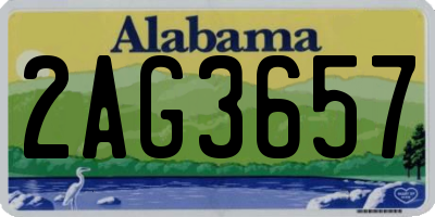AL license plate 2AG3657