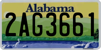 AL license plate 2AG3661
