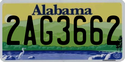 AL license plate 2AG3662