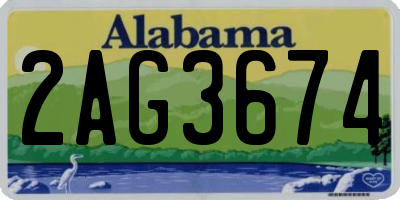 AL license plate 2AG3674