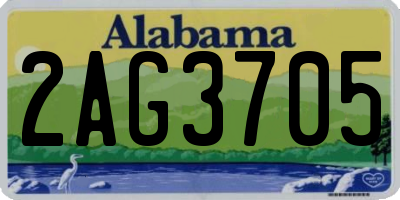 AL license plate 2AG3705