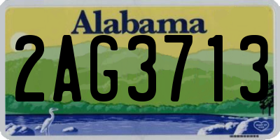 AL license plate 2AG3713