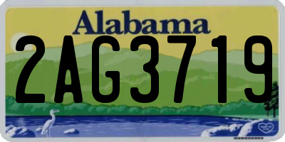 AL license plate 2AG3719