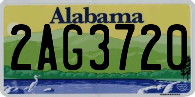 AL license plate 2AG3720