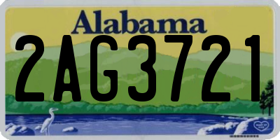 AL license plate 2AG3721